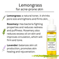 thumbnail image 4 of Kosmatology® Lemongrass Organic Foaming Face Wash – 6 fl oz | Natural Acne Treatment for Oily & Rosacea-Prone Skin | Gentle Cleanser with Rosemary & Lavender | Vegan & Cruelty-Free, 4 of 10