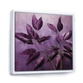 thumbnail image 2 of Designart "Precision In Plum Purple Leaves II" Leaves Floater Framed Canvas Prints, 2 of 5
