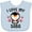 Blue, variant on Inktastic I Love My Saba with Cute Penguin and Hearts Girls Baby Bib