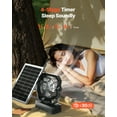 thumbnail image 4 of VEVOR 10400mAh Solar Fan Camping Fan with Solar Panel LED Lantern 7W 8 Inch, 4 of 9