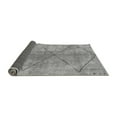 thumbnail image 2 of Ahgly Company Indoor Round Abstract Gray Modern Area Rugs, 5' Round, 2 of 4