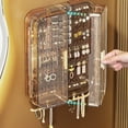 thumbnail image 5 of PATLOLLAV Wall Mounted Jewelry Organizer Plastic Large Space Jewelry Cabinet, Storage Box Jewelry Display Holder for Necklaces, Earrings, Bracelets, Rings, 5 of 6