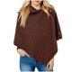 thumbnail image 1 of Capa larga con botones para mujer, chal para mujer, chal tejido, cárdigan, capa de lana, tops con hombros descubiertos, chales, bufanda, chal de color liso para mujer, ropa para muñecas, 1 of 4