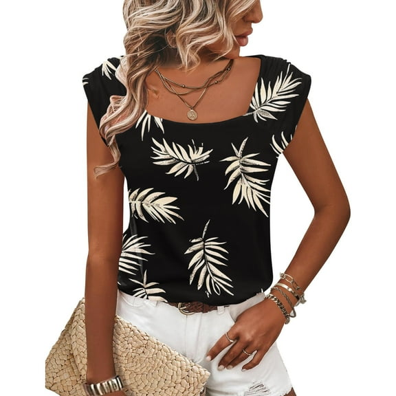 Pohista Spring Tops for Women Oversized Tshirts for Women Cotton Blouses for Women Dressy Casual Crop Short Sleeve Tops for Women Cropped my items ordered