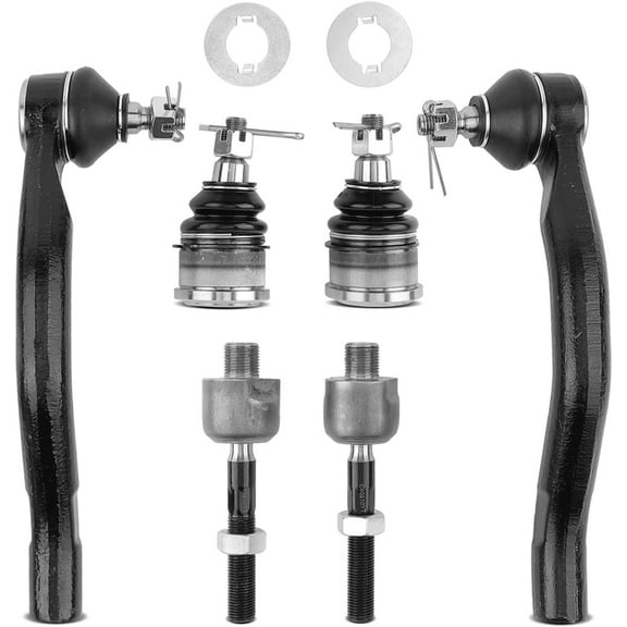 A-Premium 6Pcs Suspension Kit Inner Outer Tie Rod End Ball Joint Compatible with Honda Accord 2003-2007 Acura TSX 2004-2008 2.4L Replace# 53010SDAA01