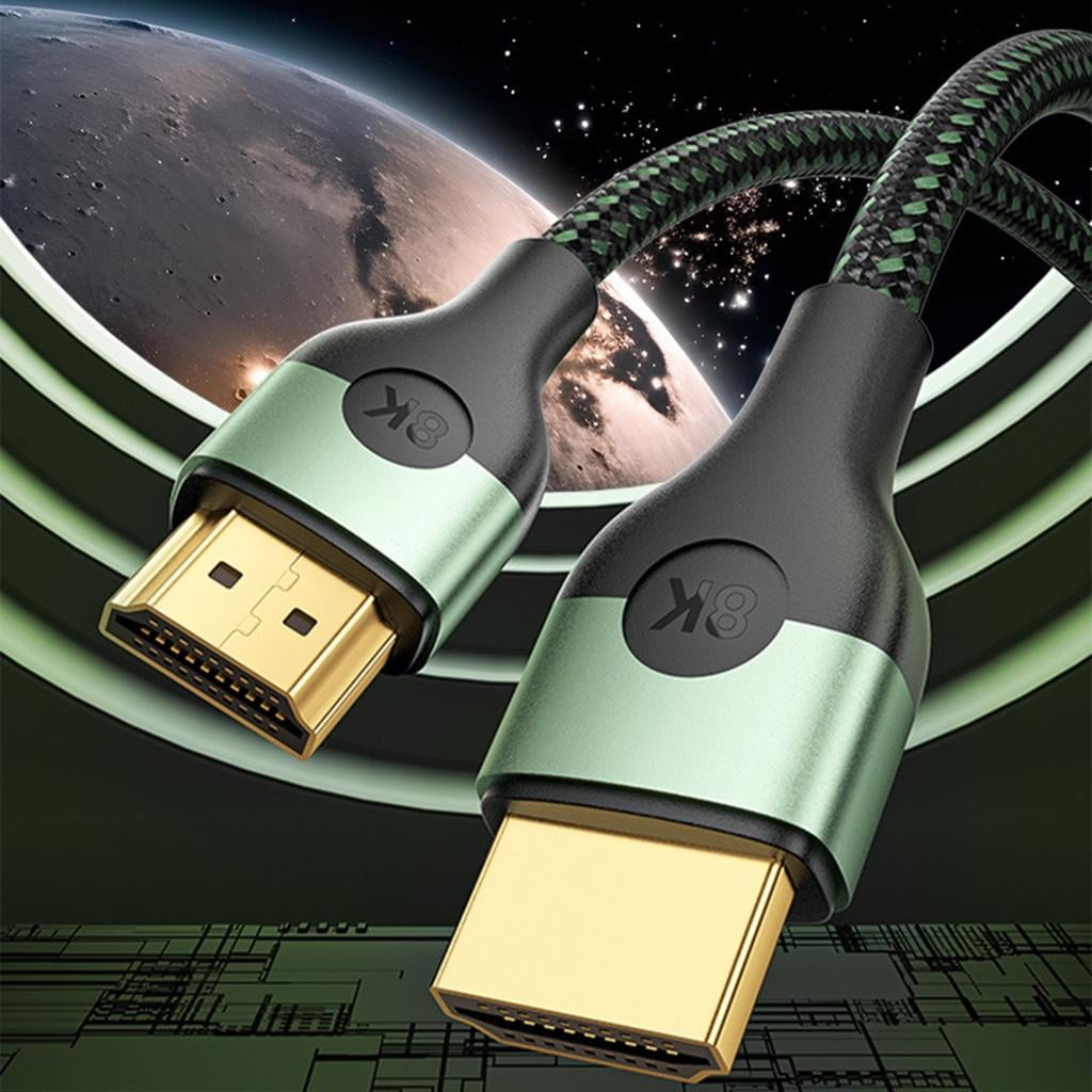 AntiInterference Hdmis Cable Wire Triple Layer Shield 8K60Hz Clear Devices