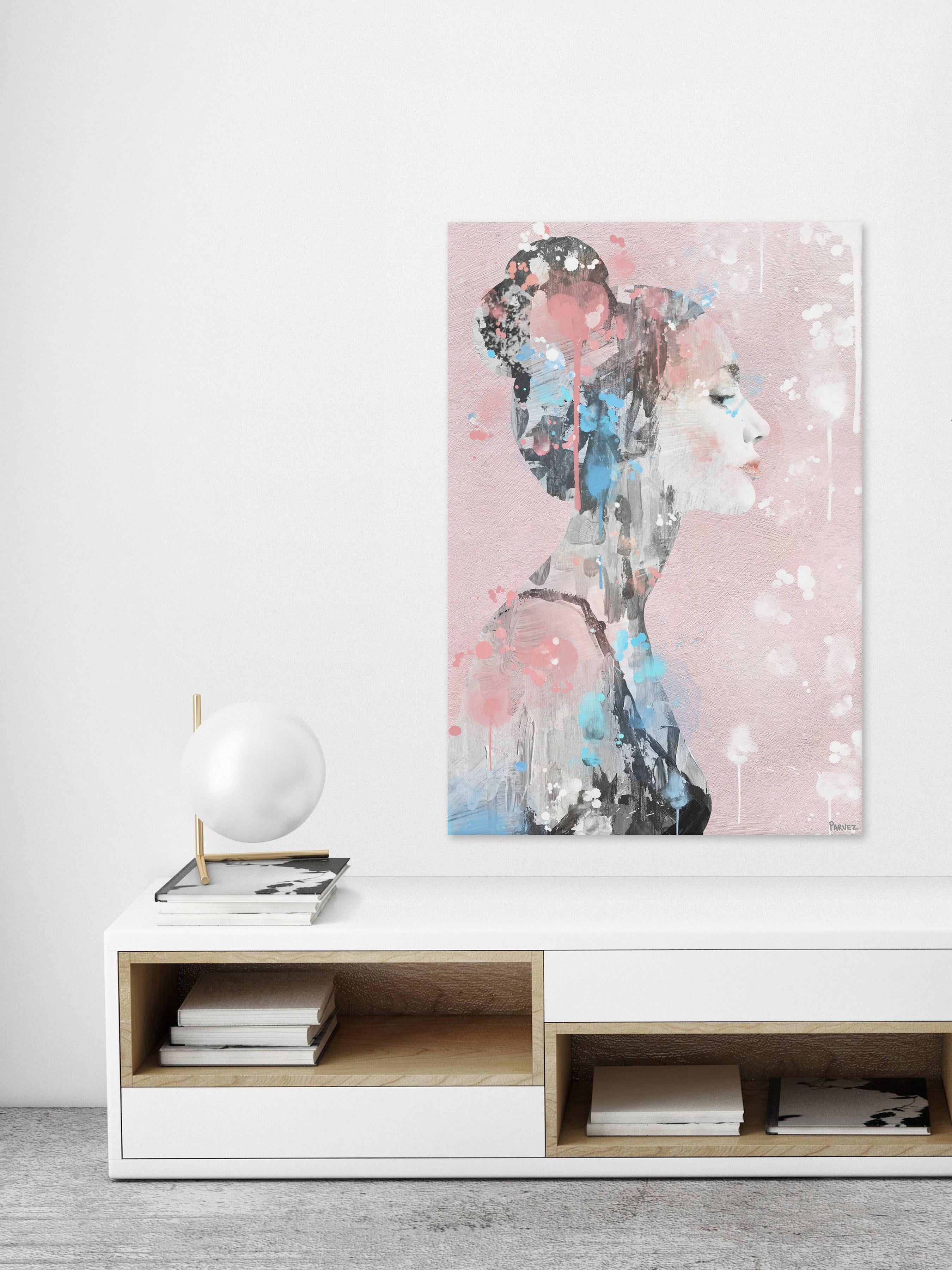 Parvez Taj Paint Drippings Beauty Canvas Wall Art