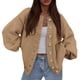 thumbnail image 1 of Suéter Cardigan PRETTYGARDEN Mujer 2025 Tejido Grueso Caqui, 1 of 5