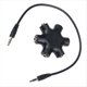 thumbnail image 2 of Divisor de Audio de 1 una 5 Adaptador de Dispositivo Separador de Enrutador de Audio de 3,5 mm con Cable de 3,5 mm Negro, 2 of 5