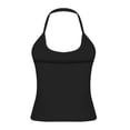 thumbnail image 5 of biudgviw Halter Tops for Women Casual Crewneck Sleeveless Camisole Slim Fit Backless Cropped Workout Shirts Going Out Clothes, 5 of 7