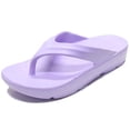 thumbnail interactive-video image 1 of DREAM PAIRS Women's Flip Flops - Arch Support, Soft Cushion, Knit/Faux Leather, Summer Thong Sandals 1 of 6