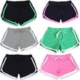 thumbnail image 4 of FNNMNNR Women Sports Yoga Runner Shorts Waistband Drawstring Hot Pant Club Wear, 4 of 4