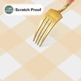 thumbnail image 5 of decorUhome Rectangle Tablecloth, Waterproof Vinyl Flannel Backed Table Cloth, Buffalo Wipeable Plastic Table Cover for Kitchen and Outdoor, Beige and White, 60" x 84", 5 of 9