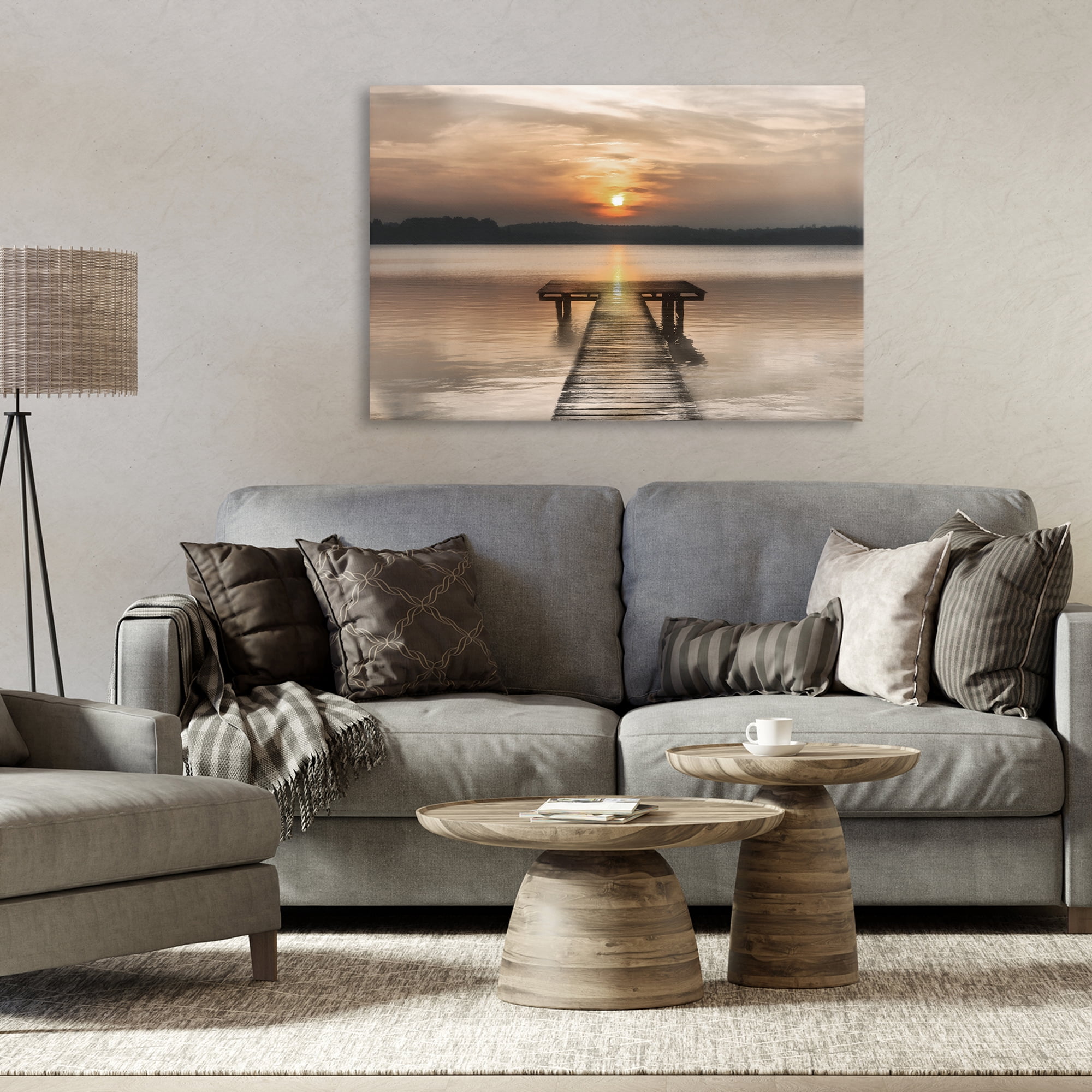 Stupell Industries Centric Reflective Sunrise Canvas Wall Art, design by Irene Weisz