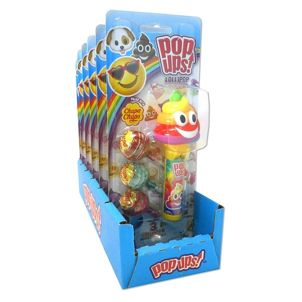 Flix Candy Emoji Pop Ups Blister Pack (Pack of 6) - Walmart.com ...