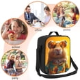 thumbnail image 5 of Picia Hawaiian Style Guinea Pig Lunch box Lunch bag for men women Large capacity Lunchbox Reusable Lunch bags Insulated Lunch bag Lunch box cooler, 5 of 9