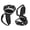 black, variant on GJX Controller Grips Cover for Quest 2 / Quest 2 Knuckle Strap Vr Touch Controller Hand Grip Cover Protector Sleeve with Anti-Throw Adjustable Straps (Black)