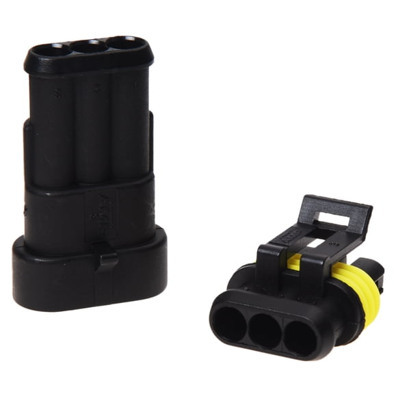 10 Kit 3 Pin Way Waterproof Electrical Wire Connector Plug