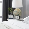 thumbnail image 2 of DecMode 6" Multi Colored Metal Retro Radio Style Clock, Set of 2, 2 of 10