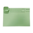 thumbnail image 2 of Silicone Painting Mat with Cup and Palette, 20*16 inch Large Silicone Art Mat, Non Stick Art Mat For Watercolor Acrylic Oil Painting, Thick Art Mat for Craft for Resin DIY Making, Green, 2 of 5