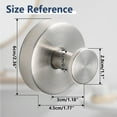 thumbnail image 7 of FEOYA Hanging Towel Hooks Stainless Steel Hook Bathroom Coat Hook Metal Robe hanger Suction Cup Hooks No Drill Adhesive Hooks for Door Hotel Depot Entrance Kitchen Clothes Closet Silver, 7 of 7