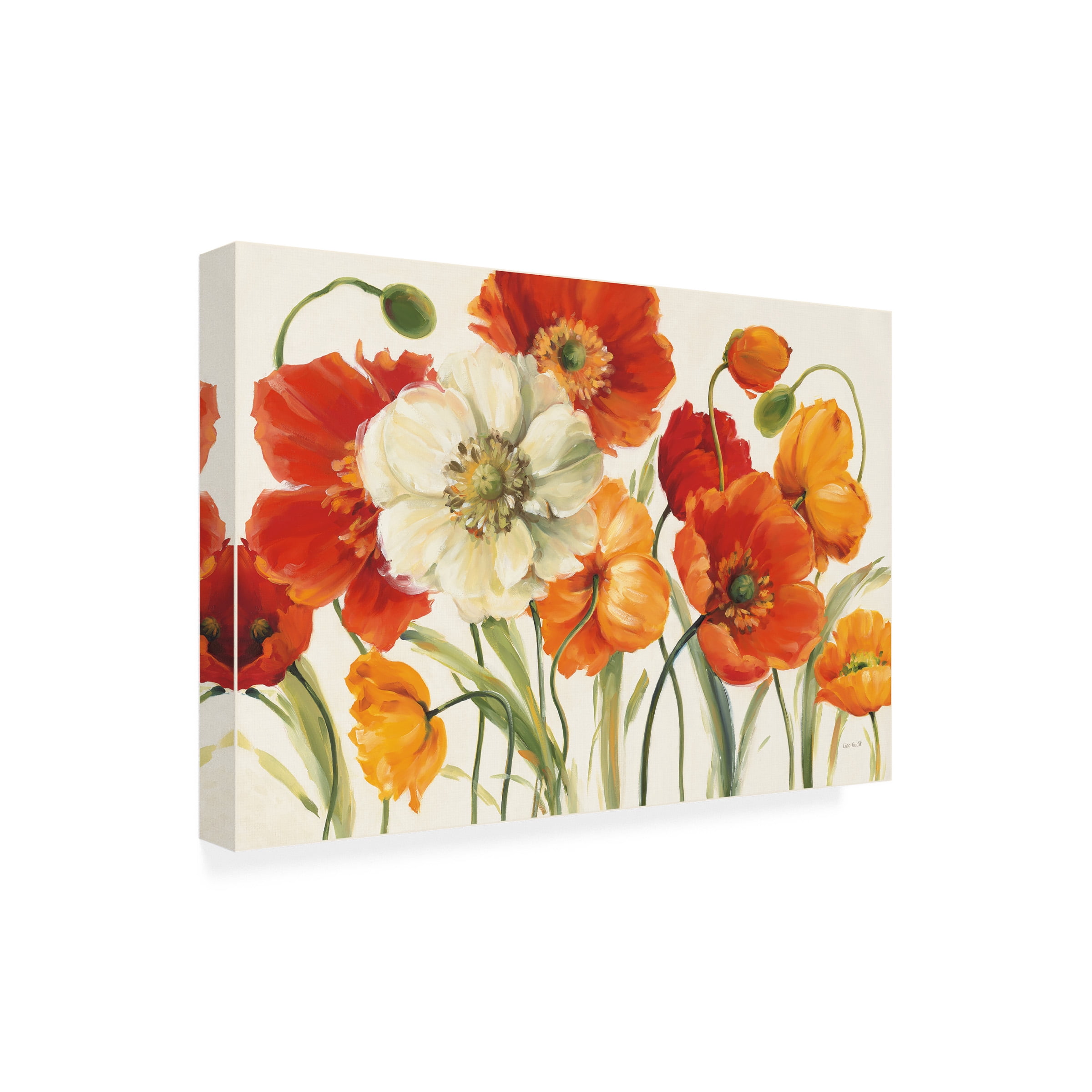Lisa Audit 'Poppies Melody I' Outdoor All-Weather Wall Decor