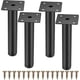 thumbnail image 1 of Patas para muebles de 4 piezas, patas para muebles ajustables de 15 cm, patas de soporte de fijación de metal para pieles, 1 of 5