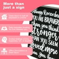 thumbnail image 2 of STAROAD Always Remember You are Braver Than You Think, 7.5 x 5.9 inch Inspirational Wood Plaque Inspirational Desk Decor Positive Wall Box Sign for Women, Family, Friend(Black Backing), 2 of 7