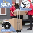 thumbnail image 4 of Folding Hand Truck Aluminum Trolley,Small Dolly, Foldable Hand Cart Collapsible 2 Wheel Luggage Trolley  Foldable Dolly Expandable Large Chassis Foldable into Backpack, 4 of 8