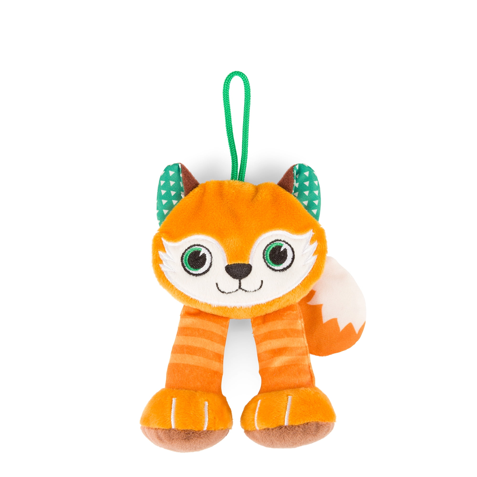 BooginHead Universal Pacifier Holder Stuffed Animal, Infant Toddler Boys and Girls, Red Fox