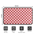 thumbnail image 5 of Red and White Checkered Pattern Door Rugs,Washable Non Slip Door Mats Indoor,Decorative Door Mats,Entry Mat Indoor for Entrance,Bedroom,Kitchen,Bathroom,30"x17", 5 of 6