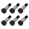thumbnail image 4 of 1 Set 6Pcs Hex Shoulder Screws Practical Carbon Steel Shoulder Bolts (Silver), 4 of 7