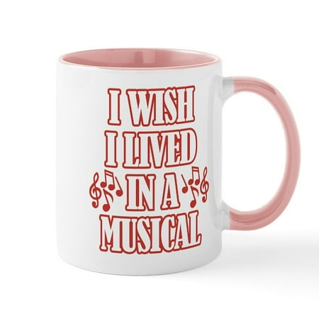 

CafePress - I Wish I Lived In A Musical - 11 oz Ceramic Mug - Novelty Coffee Tea Cup