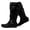 Black PU907, variant on Women's Extra Wide Calf Knee High Boots.