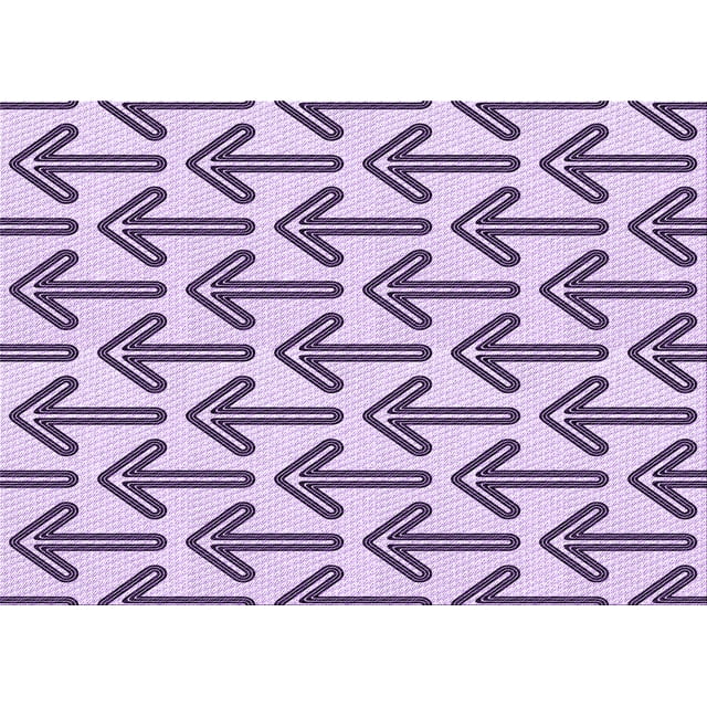 Ahgly Company Machine Washable Indoor Rectangle Transitional French Lilac Purple Area Rugs, 7' x 10'
