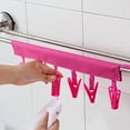 thumbnail image 4 of Joernso Portable Foldable Cloth Hanging Clothespin Bathroom Wardrobe Towel Clip Hanger, 4 of 8