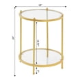 thumbnail image 4 of Convenience Concepts Royal Crest 2 Tier Round End Table, 4 of 4