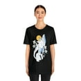 thumbnail image 4 of Arctic Fox Flowers Moon Fashion Unisex Jersey Short Sleeve Tee, 4 of 12