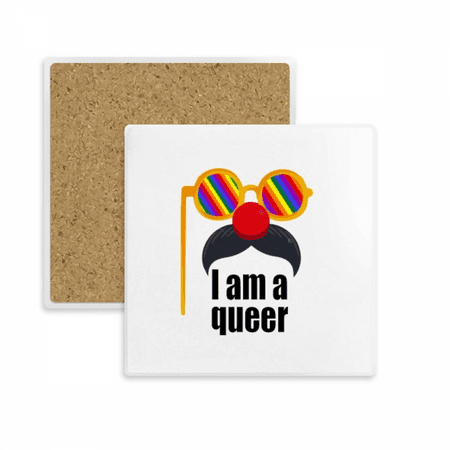 

I Am A Transgender LGBT Rainbow Coaster Cup Mat Mug Subplate Holder Insulation Stone