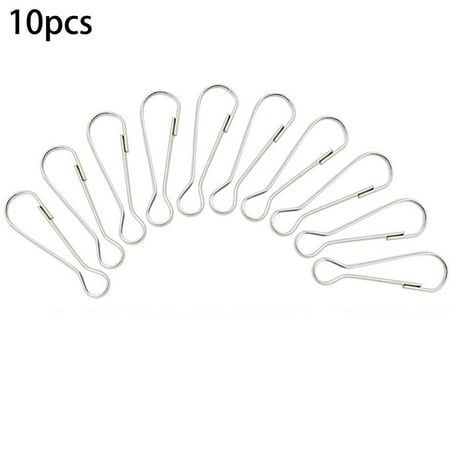 

FANJIE 10 Pieces Flag Pole Clip Stainless Steel Flagpole Attachment Flag Pole Snaps Hoo