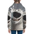 thumbnail image 6 of Kdxio Smiling Polar Bear Pattern Kids Boys Girls Zip Up Hoodie 3D Printed Hooded Sweatshirt Hoody Coat with Pocket 7-12 Y-Medium, 6 of 6