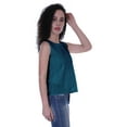 thumbnail image 4 of Moomaya Blouse Sans Manches Unie pour Femmes, Tunique Décontractée d'Été, 4 of 6
