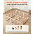 thumbnail image 5 of VEVOR Dog Whelping Box, 60x59x23 in Transparent Plastic Dog Whelping Pen for X-Large Sized Dogs,Waterproof Puppy Playpen with Windows & Door Lock,Easy to Clean,Durable Indoor Pet Dogs Cats Birth Kit, 5 of 9