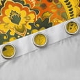 thumbnail image 4 of Homewish Vintage Tribal Damask Black Out Curtains for Female, Hippie Flower Floral Curtains Pack of 2 (42x63 Each), Gold Bohemian Mandala Bedroom Curtains, Living Room Curtains Decor, 4 of 6