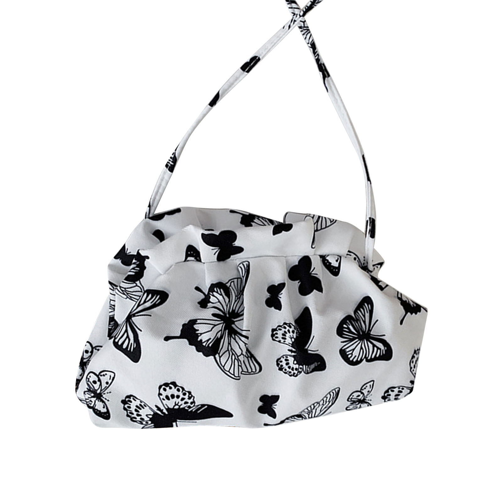 Dumpling Bags for Women Cloud Clutch Purse with Ruched Detail