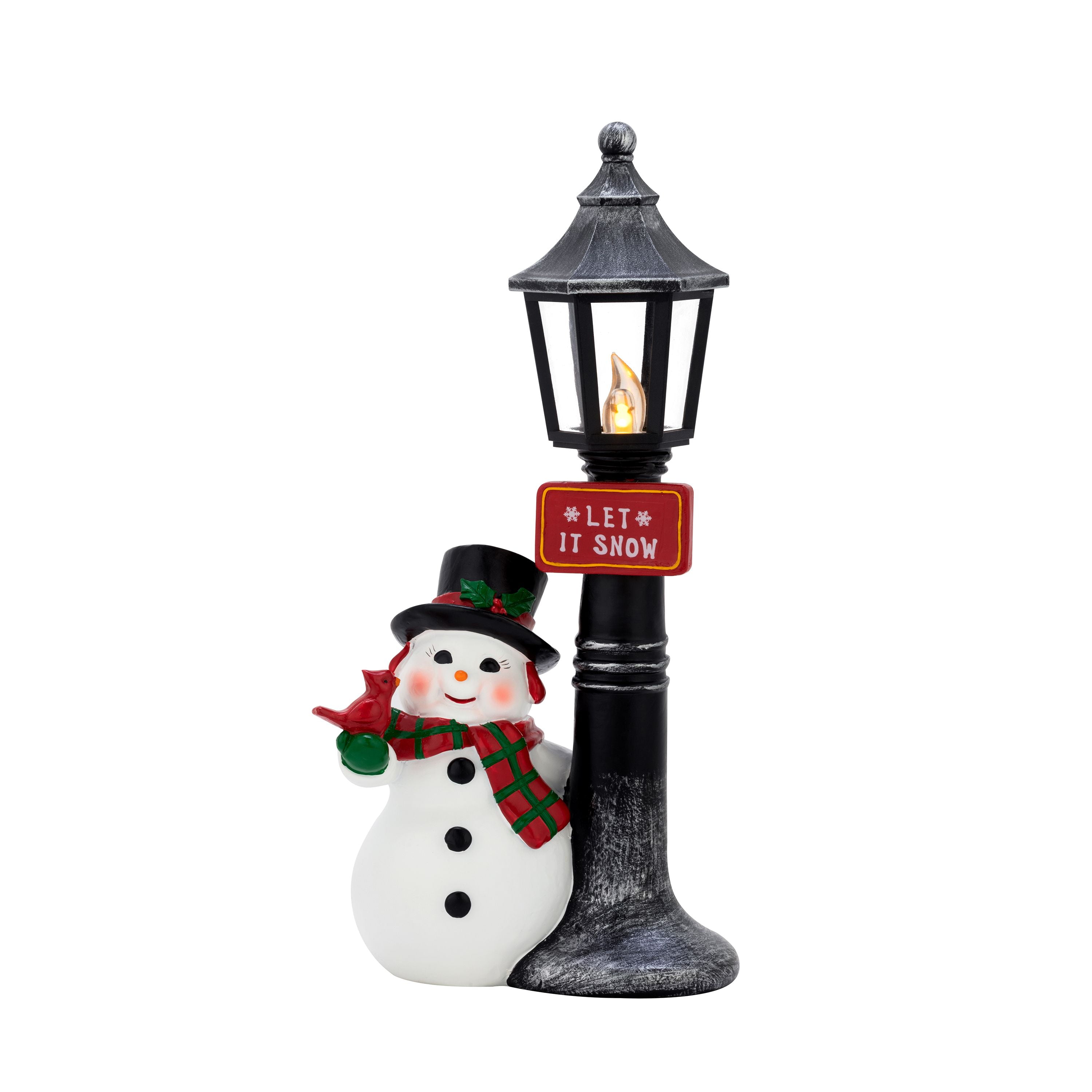 snowman lamp post walmart