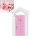 thumbnail image 1 of Mini Puerta de Abedul de Madera para Casa de Muñecas 1:12, Aperta de Puerta de Abedul de Madera de Hadas Pequeña Con Accesorios para Casa de Muñecas, 1 of 7