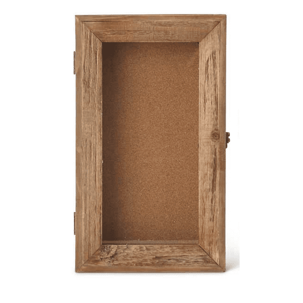 17" Rectangular Wooden Shadow Box Frame with Cork Backing