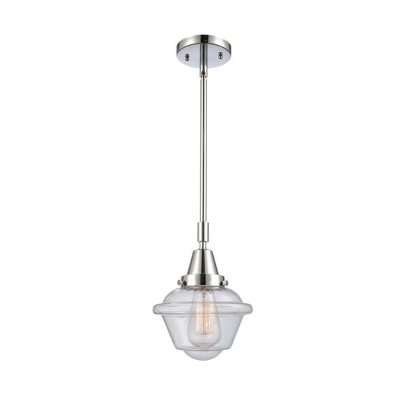 447-1S-PC-G534 Innovations Lighting Oxford - 1 Light Stem Hung Mini Pendant In Traditional Style-9.13 Inches Tall and 7.5 Inches Wide-Polished Chrome