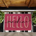 thumbnail image 2 of Pink Hello Sunshine Summer Decorative Doormat, Seasonal Spring Holiday Low-Profile Floor Mat Switch Mat for Indoor Outdoor 17 x 29 Inch, 2 of 6